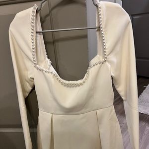 ODD MUSE WHITE PEARL DRESS